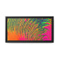 Bespattered Facade Neon Puddle Framed Canvas Art Print | 3 Frame Colors | Multiple Sizes