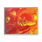 Bespattered Facade Flamin' Hot Framed Canvas Art Print | 3 Frame Colors | Multiple Sizes