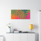 Bespattered Facade Neon Puddle Stretched Matte Canvas Art Prints | Multiple Sizes