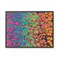 Bespattered Facade Neon Goodness Framed Canvas Art Print | 3 Frame Colors | Multiple Sizes