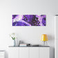 Bespattered Facade Purple Haze Stretched Matte Canvas Art Prints | Multiple Sizes