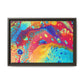 Bespattered Facade Rainbow Galaxy Framed Canvas Art Print | 3 Frame Colors | Multiple Sizes