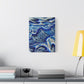 Bespattered Facade Fluid Art Abstract Painting Stretched Matte Canvas Art Prints | Multiple Sizes