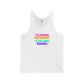 Bespattered Facade Raising My Humans to Love All Humans Unisex Jersey Tank