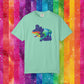 Bespattered Facade Rainbow Ally Gator Colorful LGBTQ+ Pride Premium Unisex Comfort Colors Garment Dyed 100% Cotton T-Shirt