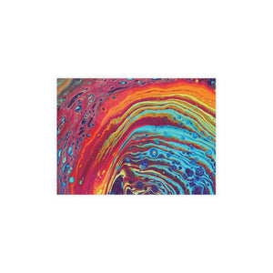 Bespattered Facade Rainbow Rings Postcards (no envelopes) | Sets of 10, 30, or 50