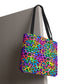 Bespattered Facade Candy Coated Neon Leopard Eco-Friendly Carryall Tote Bag