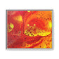 Bespattered Facade Flamin' Hot Framed Canvas Art Print | 3 Frame Colors | Multiple Sizes