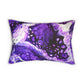 Bespattered Facade Purple Haze Lumbar Throw Pillow