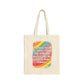 Bespattered Facade Rainbow "Toxic Trait" Canvas Tote Bag Reusable Carryall