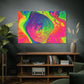 Bespattered Facade Fluid Art Abstract Painting Stretched Matte Canvas Art Prints | Multiple Sizes
