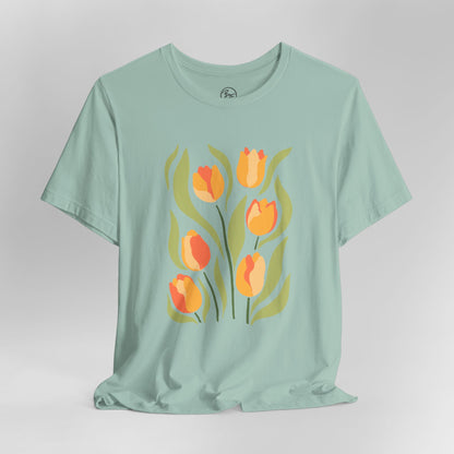 Tulips Bella Canvas Unisex Jersey Short Sleeve Tee