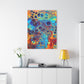 Bespattered Facade Fluid Art Abstract Painting Stretched Matte Canvas Art Prints | Multiple Sizes