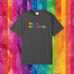 Bespattered Facade Rainbow Unfortunately Straight Colorful LGBTQ+ Pride Premium Unisex Comfort Colors Garment Dyed 100% Cotton T-Shirt