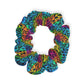 Bespattered Facade Rainbow Animal Print Scrunchie