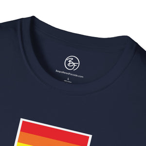 Bespattered Facade Everyone's Favorite Color Rainbow "Funtone" Chip Unisex Softstyle T-Shirt