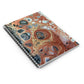 Bespattered Facade Warm Metallic Neutrals Spiral Notebook - Lined Pages