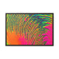 Bespattered Facade Neon Puddle Framed Canvas Art Print | 3 Frame Colors | Multiple Sizes