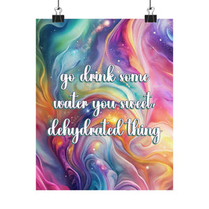 Bespattered Facade "Drink Some Water" Giclée Archival Matte Paper Prints