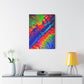 Bespattered Facade Fluid Art Abstract Painting Stretched Matte Canvas Art Prints | Multiple Sizes