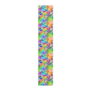 Bespattered Facade Rainbow Shapes Table Runner (2 sizes)