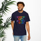 Bespattered Facade Rainbow Wake Up Colorful LGBTQ+ Pride Premium Unisex Comfort Colors Garment Dyed 100% Cotton T-Shirt