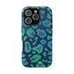 Bespattered Facade Emerald Leopard Impact-Resistant Case