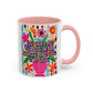 Bespattered Facade Flower Vase Floral Mug | Eight Colors | 11oz or 15oz