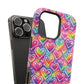 Bespattered Facade Rainbow Graffiti Hearts Impact-Resistant Case