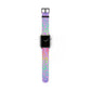 Bespattered Facade Rainbow Leopard Faux-Leather Smart Watch Band