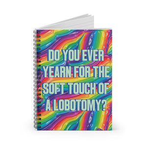 Bespattered Facade "Lobotomy" Spiral Notebook - Lined Pages