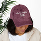 Bespattered Facade "I'm Fine" White Embroidered Vintage Cap