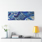 Bespattered Facade Fluid Art Abstract Painting Stretched Matte Canvas Art Prints | Multiple Sizes