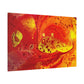 Bespattered Facade Flamin' Hot Stretched Matte Canvas Art Prints | Multiple Sizes