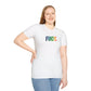 Bespattered Facade Everyone's Favorite Word Rainbow Seaside Unisex Softstyle T-Shirt