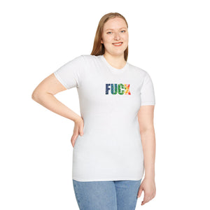Bespattered Facade Everyone's Favorite Word Rainbow Seaside Unisex Softstyle T-Shirt