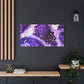 Bespattered Facade Purple Haze Stretched Matte Canvas Art Prints | Multiple Sizes