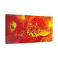 Bespattered Facade Flamin' Hot Stretched Matte Canvas Art Prints | Multiple Sizes
