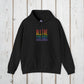 Bespattered Facade "All the Colors" Rainbow Block Embroidered Unisex Heavy Blend™ Hooded Sweatshirt