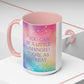 Bespattered Facade Treat Yourself Pastel Rainbow Mug | Three Colors | 11oz or 15oz