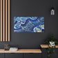 Bespattered Facade Fluid Art Abstract Painting Stretched Matte Canvas Art Prints | Multiple Sizes
