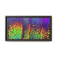 Bespattered Facade Neon Lava Framed Canvas Art Print | 3 Frame Colors | Multiple Sizes