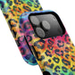Bespattered Facade Rainbow Watercolor Leopard MagSafe Tough Case