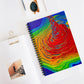 Bespattered Facade Rainbow Vortex Spiral Notebook - Lined Pages