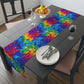 Bespattered Facade Pixelated Rainbow Table Runner (2 sizes)