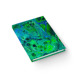Bespattered Facade Radioactive Hardcover Notebook - Lined Pages