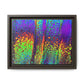 Bespattered Facade Neon Lava Framed Canvas Art Print | 3 Frame Colors | Multiple Sizes