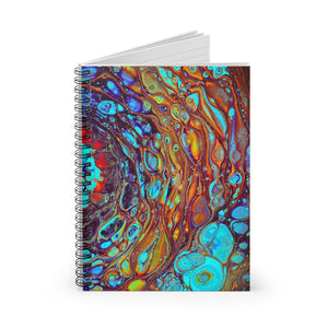 Bespattered Facade Vortex Spiral Notebook - Lined Pages