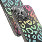 Bespattered Facade Pastel Rainbow Leopard Clear Case