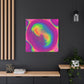 Bespattered Facade Fluid Art Abstract Painting Stretched Matte Canvas Art Prints | Multiple Sizes